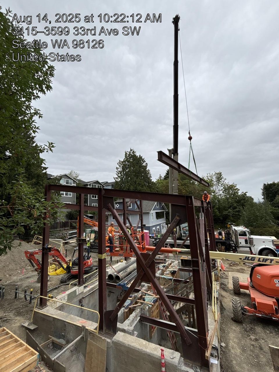 Structural steel erection